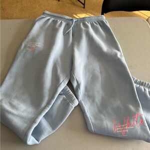 White Fox Boutique Light Blue Joggers